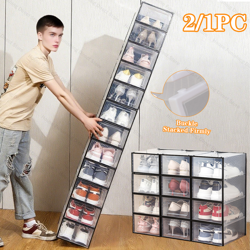 Dust Shoe Cnc - Foldable Clear Plastic Storage Box with