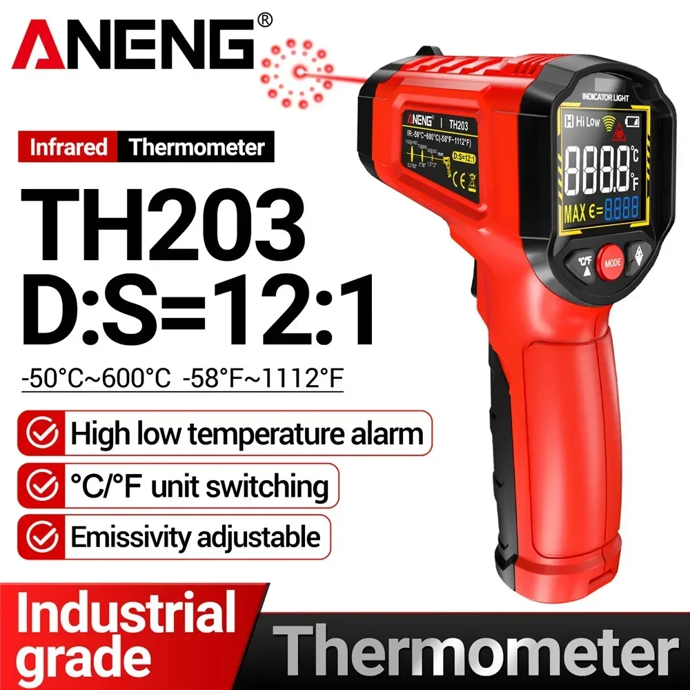 Industrial Laser Temperature Gun - Infrared thermometer -50℃~600℃ high-precision laser thermometer