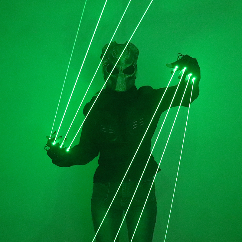 Industrial Laser Projector - 532nm Green Laser Gloves Beam Flash