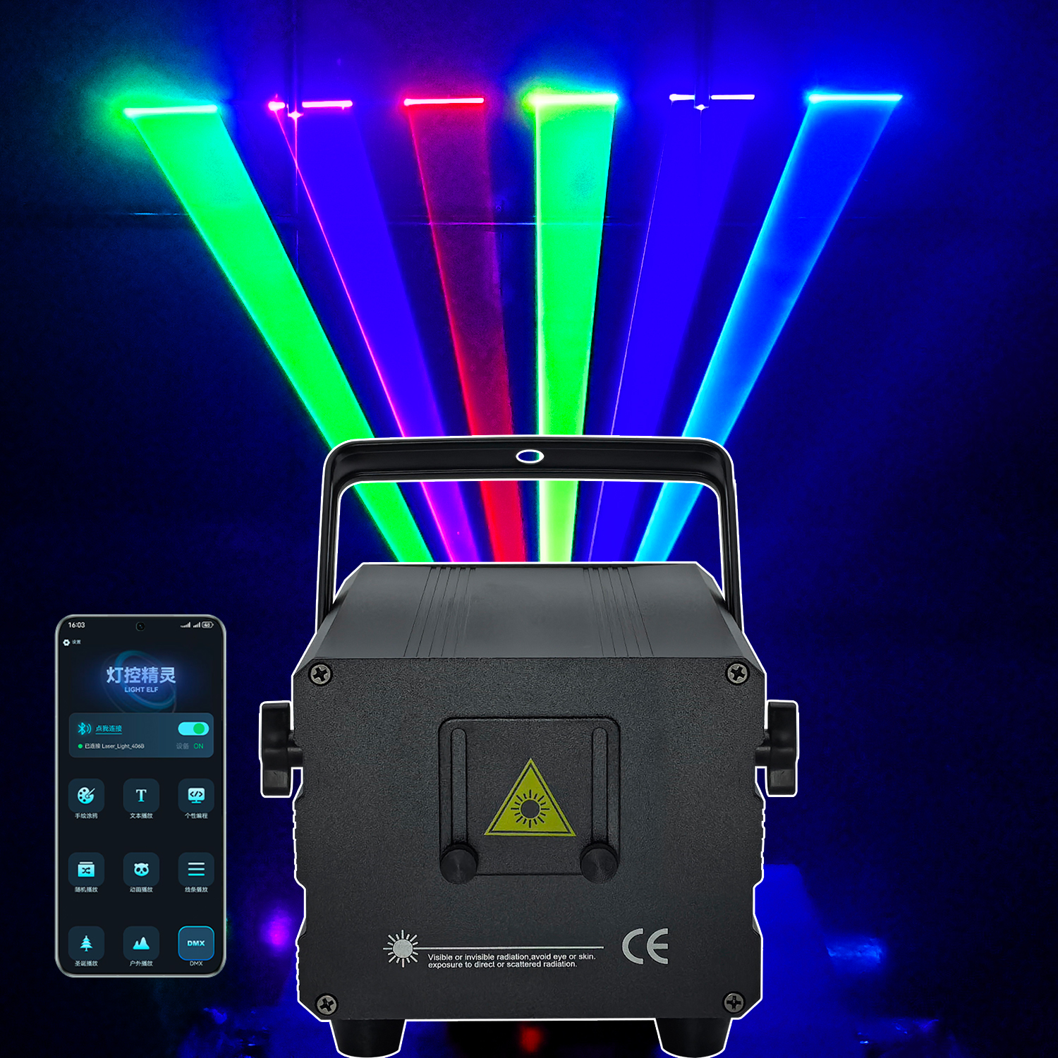 6W Laser Animation Bluetooth R - огляд і ціна Industrial Laser Projector