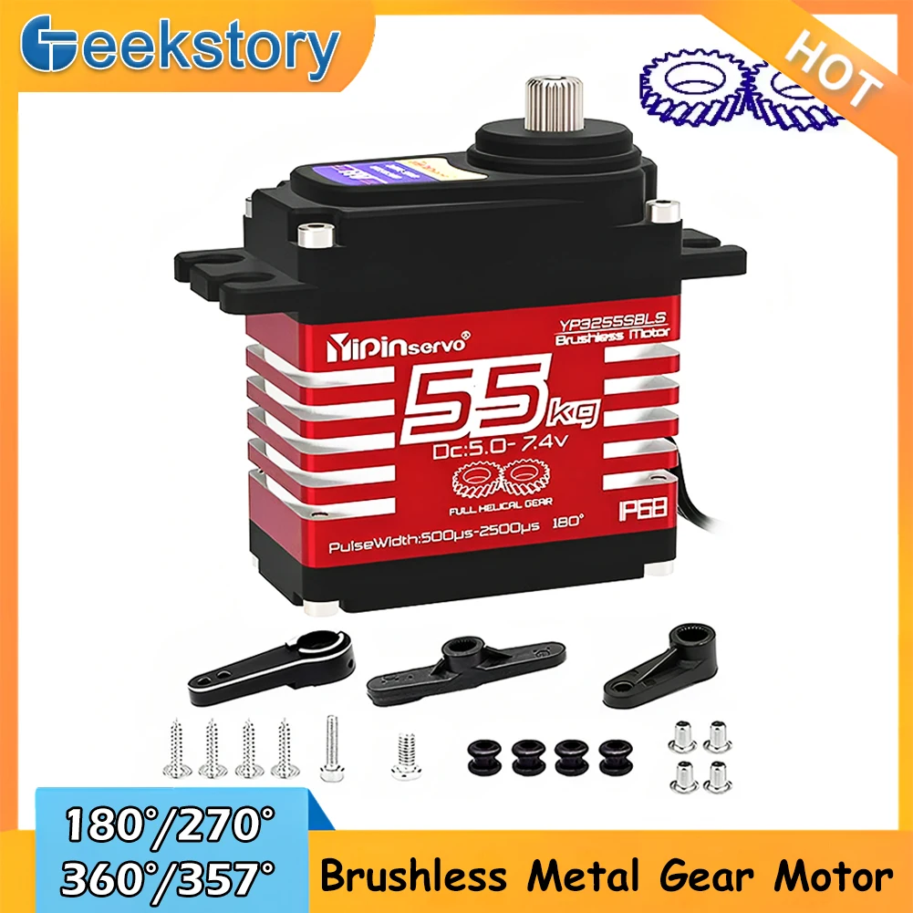 55kg Digital Servo 7.4V 180/27 - огляд і ціна Servo Motor Cnc