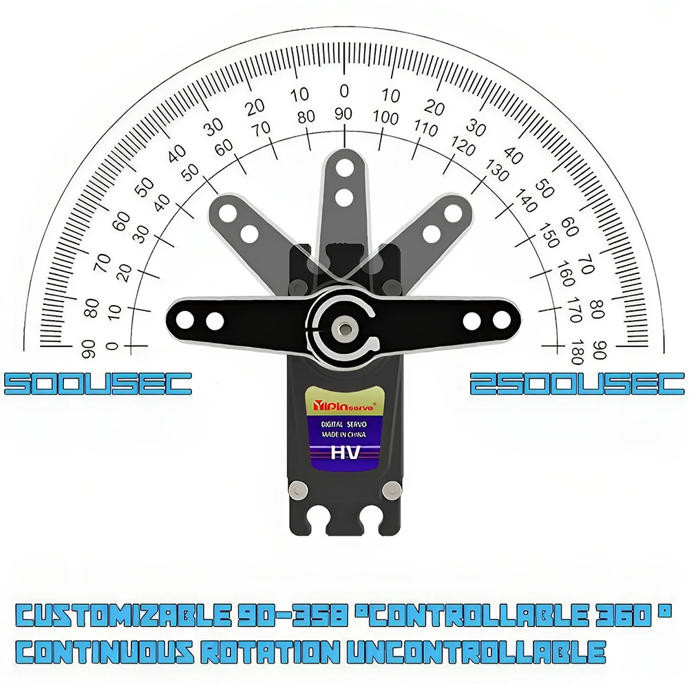 55kg Digital Servo 7.4V 180/27 - огляд і ціна Servo Motor Cnc