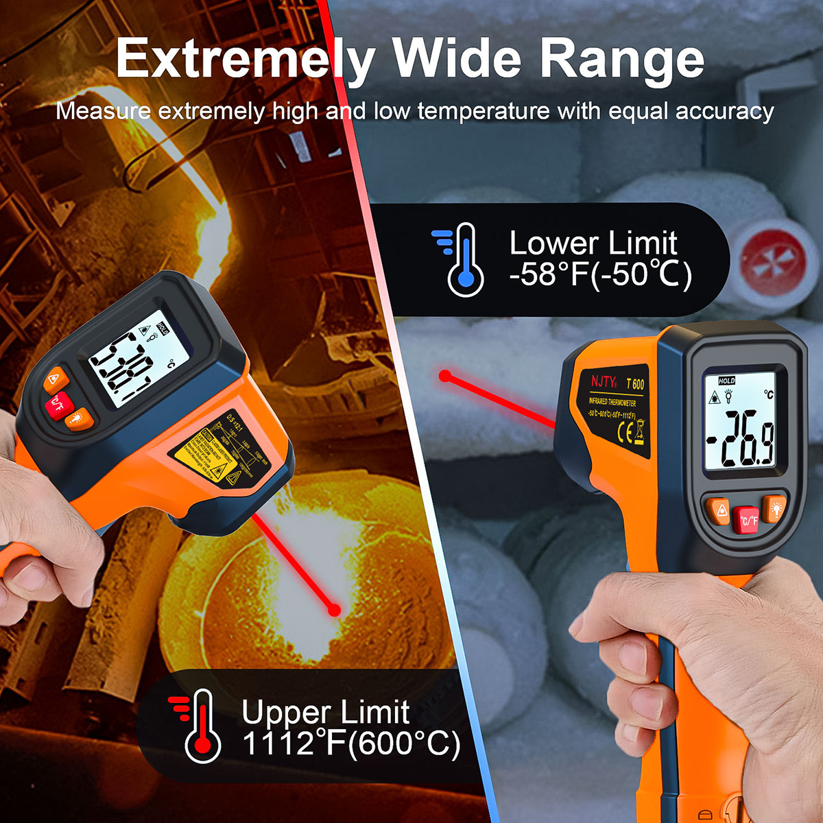 Digital Infrared Thermometer S - огляд і ціна Industrial Laser Temperature Gun