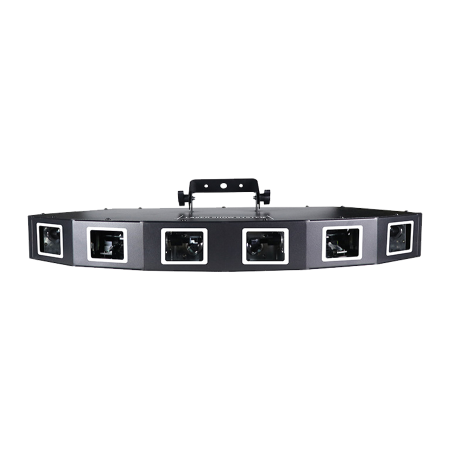 6 Lenses DMX Laser Stage Light - огляд і ціна Industrial Laser Projector