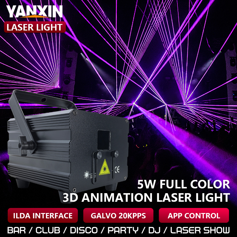6W RGB Animation Laser Light P - огляд і ціна Industrial Laser Projector