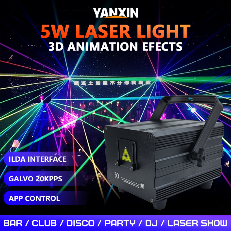 6W RGB Animation Laser Light P - огляд і ціна Industrial Laser Projector