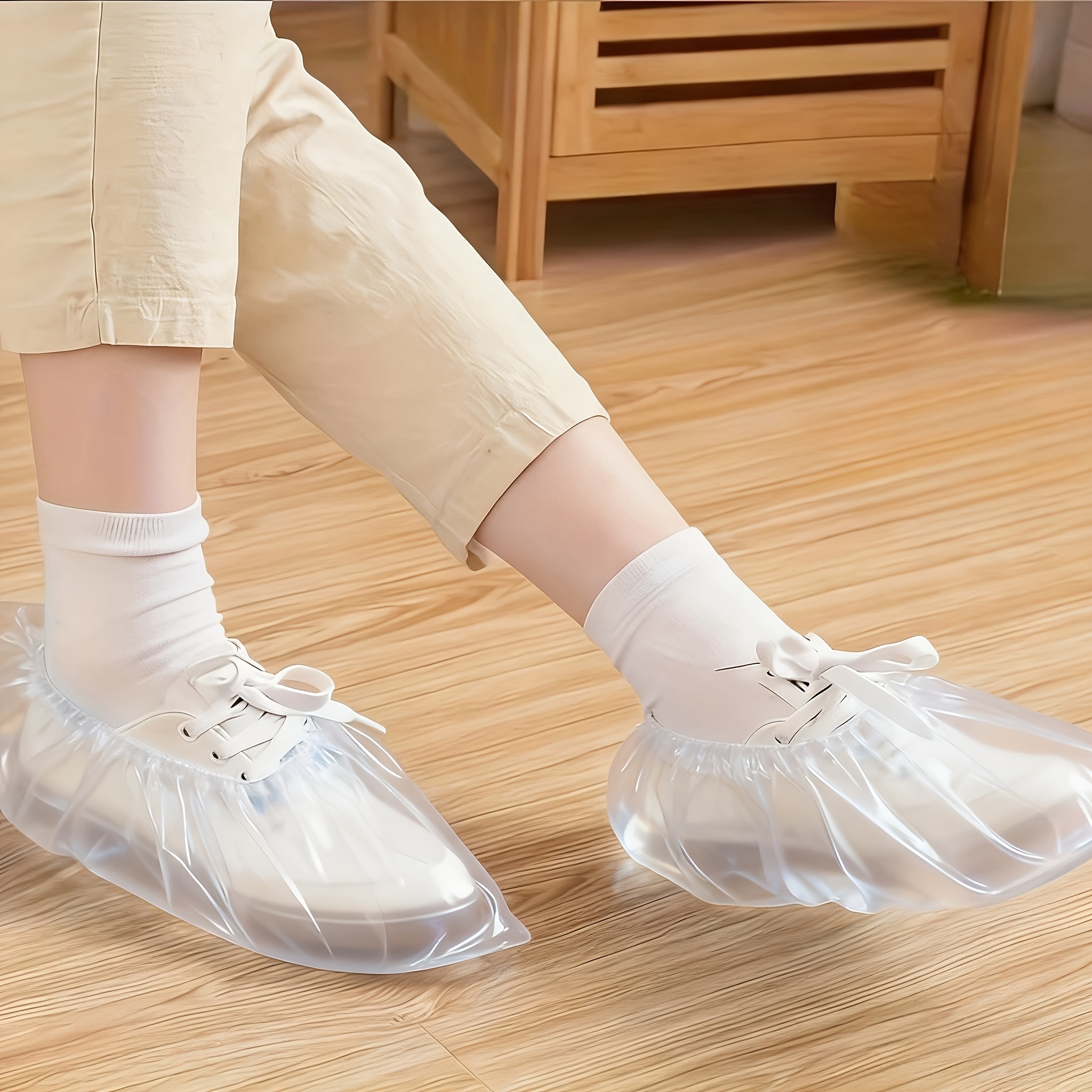 200pcs Disposable Plastic Shoe - огляд і ціна Dust Shoe Cnc