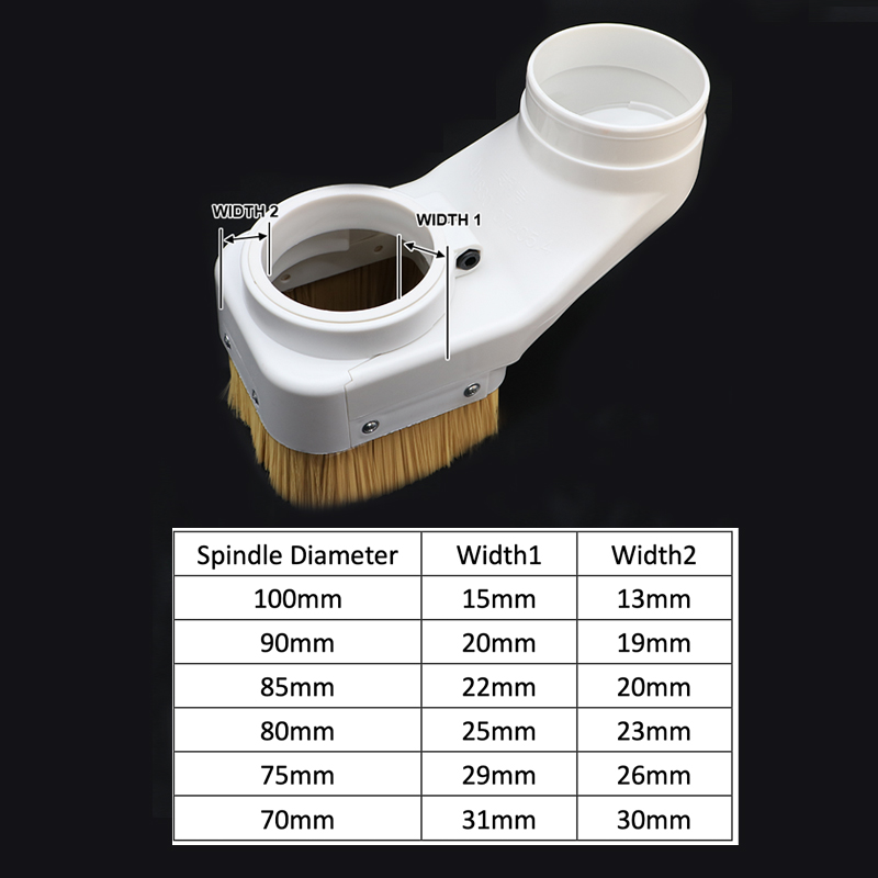 CNC Spindle Dust Shoe Collecto - огляд і ціна Dust Shoe Cnc