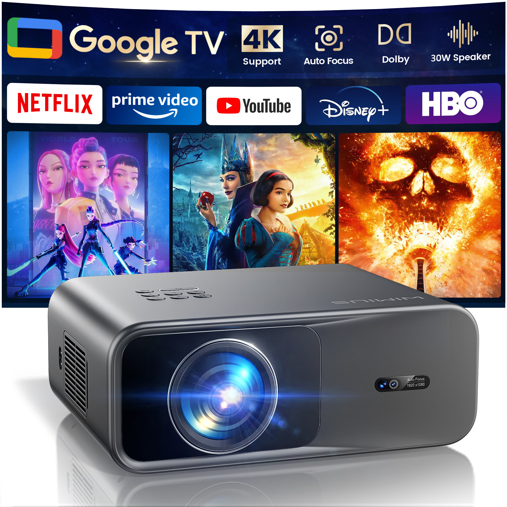 WIMIUS 1200 ANSI Projector 4K  - огляд і ціна Industrial Laser Projector