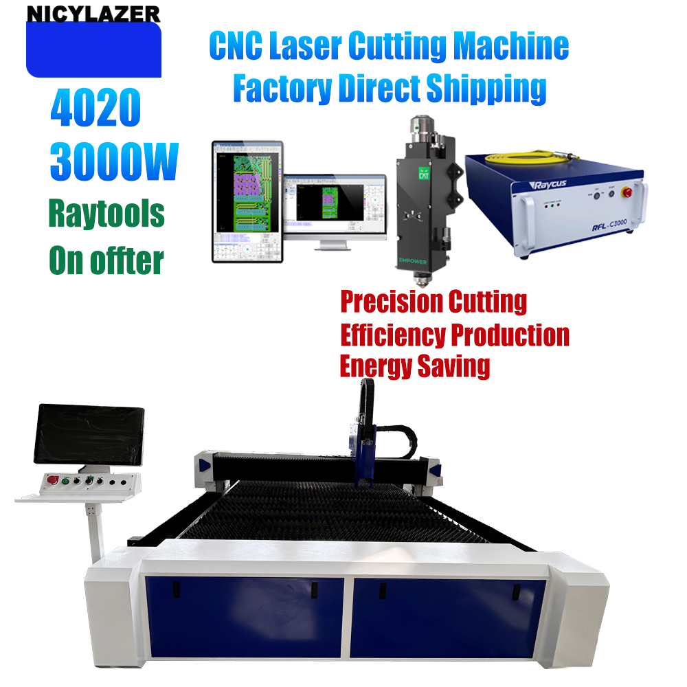 NICYLAZER CNC 3000W 4020 Fiber - огляд і ціна Industrial Laser Metal Cutter