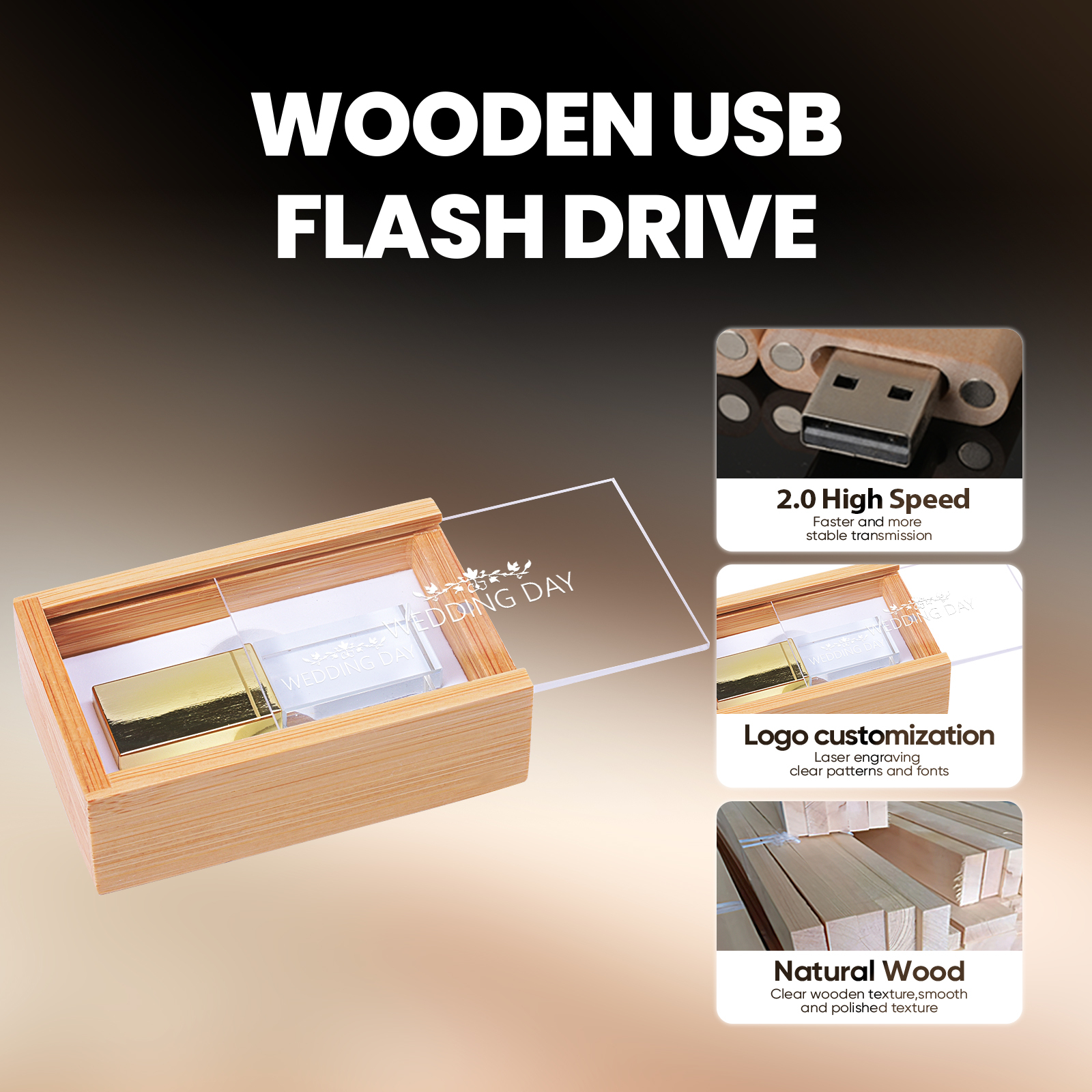 Crystal USB Flash Drive 128GB  - огляд і ціна Industrial Laser Pen