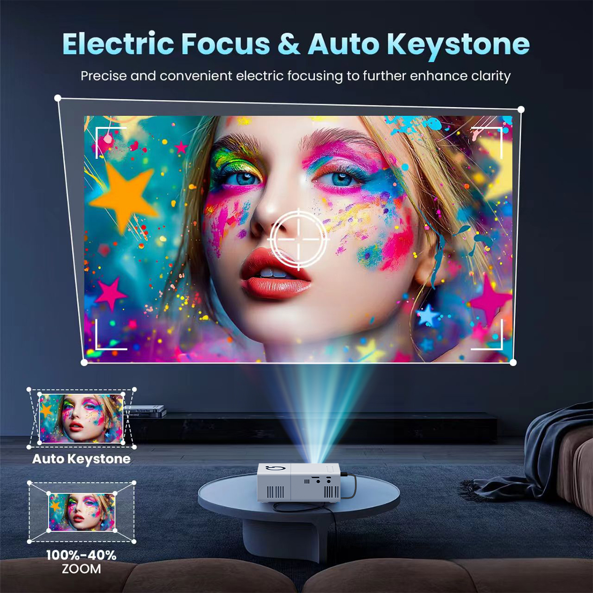 MINI Projector Portable 3D LED - огляд і ціна Industrial Laser Projector