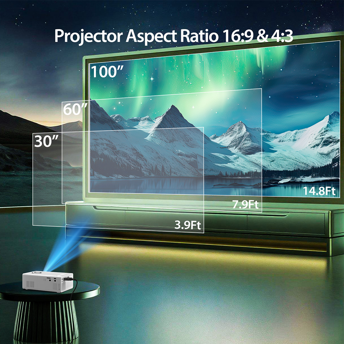 MINI Projector Portable 3D LED - огляд і ціна Industrial Laser Projector