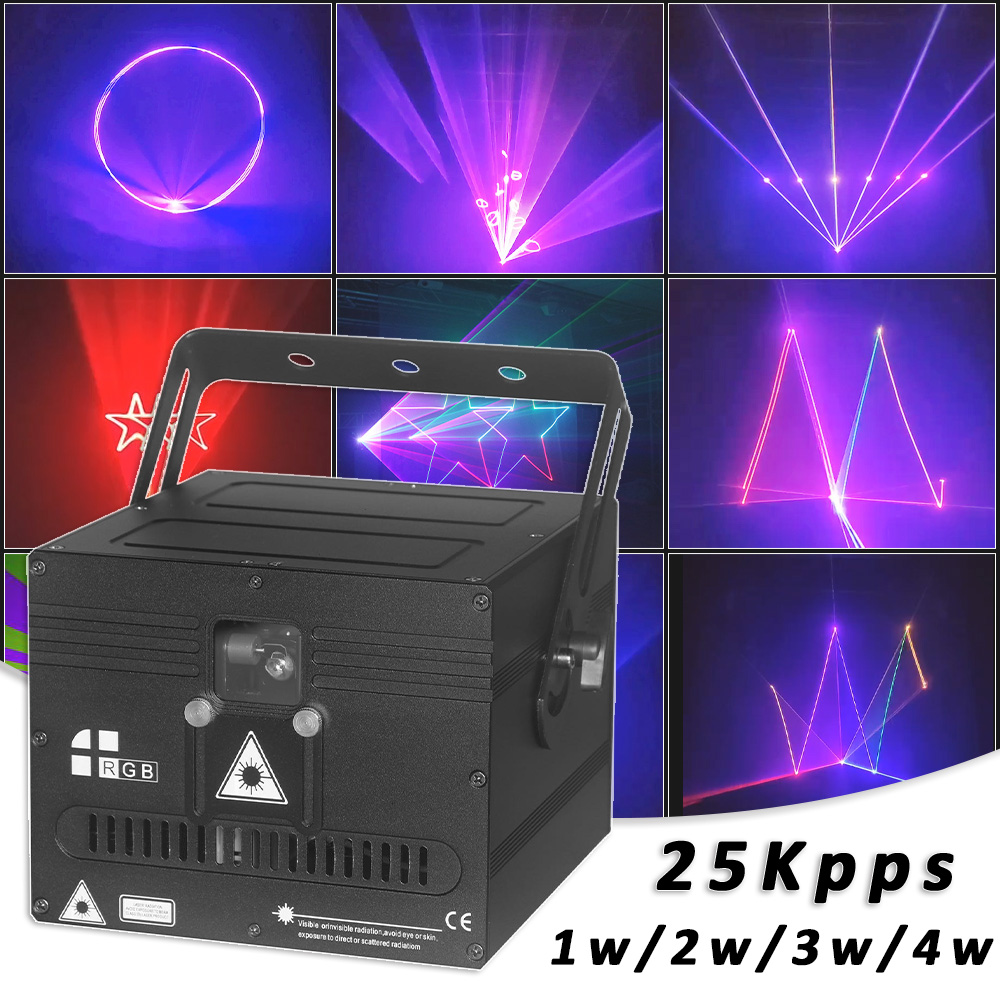 YUER RGB Laser 1w 2w 3w 4w Ani - огляд і ціна Industrial Laser Projector
