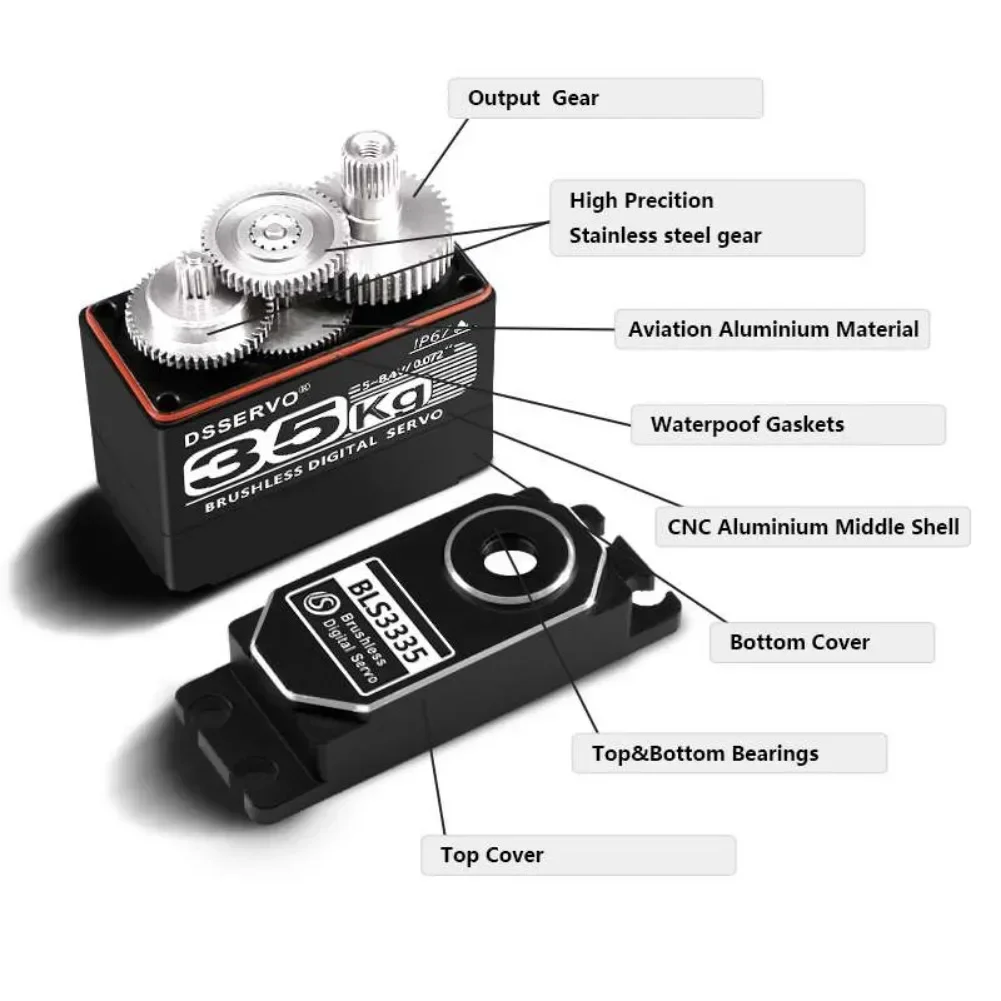 35KG BLS3335 Digital Servo Mot - огляд і ціна Servo Motor Cnc