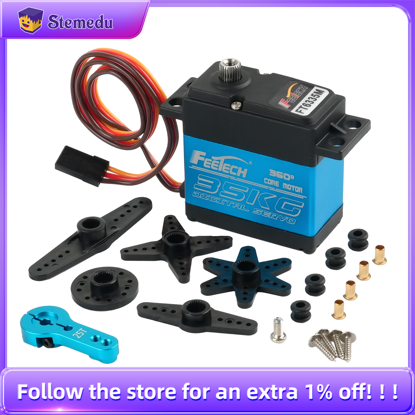 Feetech FT6335M Digital RC Ser - огляд і ціна Servo Motor Cnc