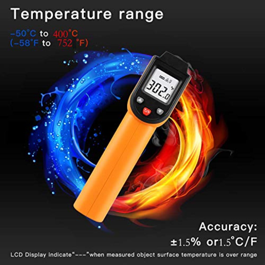 Laser Infrared Thermometer Non - огляд і ціна Industrial Laser Temperature Gun
