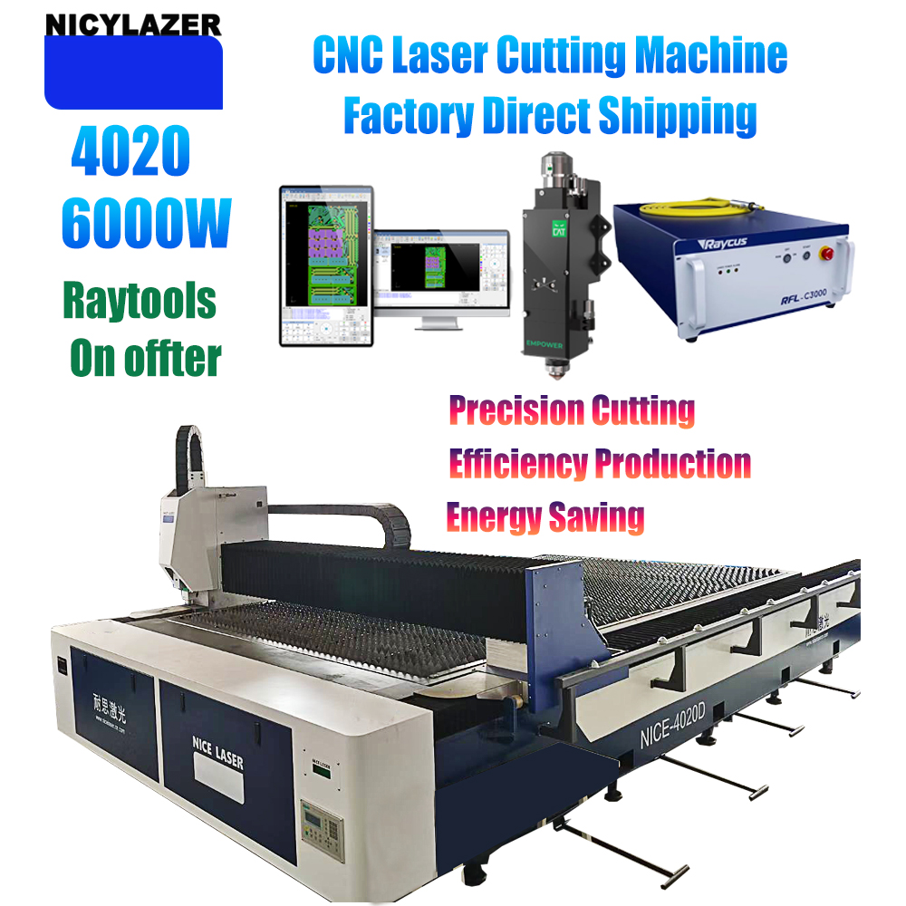NICYLAZER CNC 6000W 4020 Fiber - огляд і ціна Industrial Laser Metal Cutter