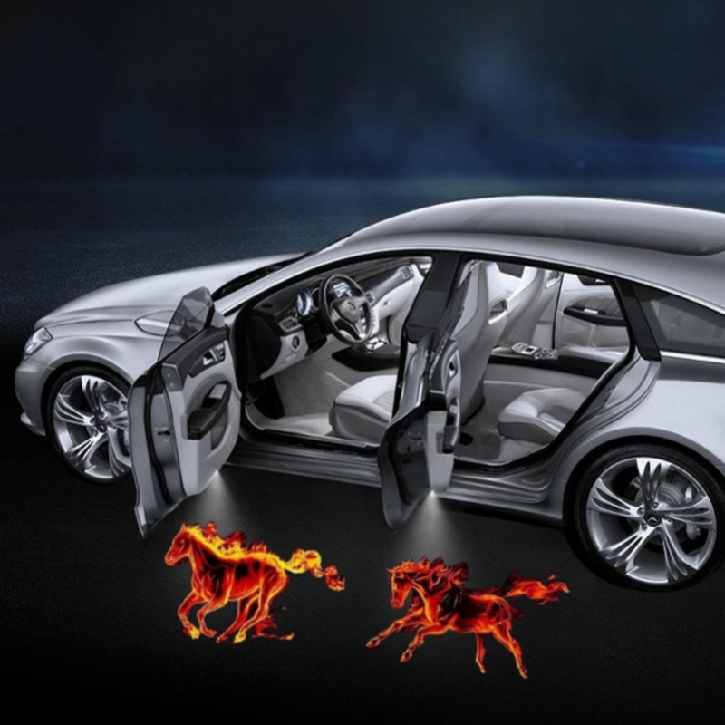 2PCS Rechargeable Led Car Door - огляд і ціна Industrial Laser Projector