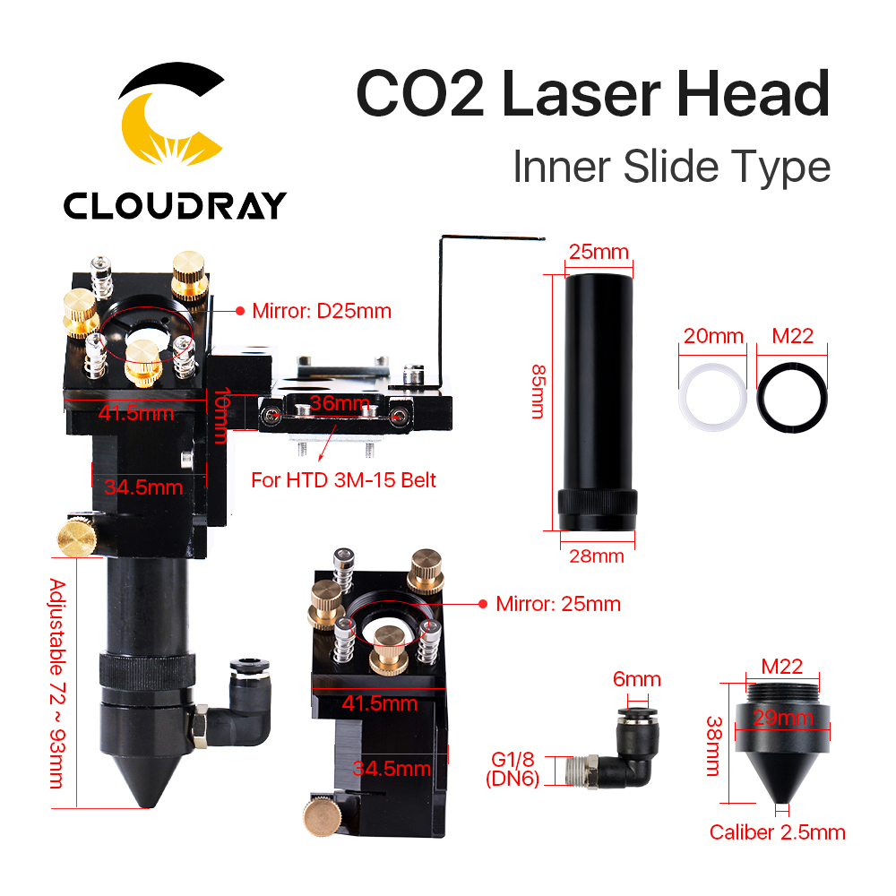 Cloudray Hot Selling CO2 Inner - огляд і ціна Laser Beam Expander